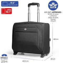 Trolley - PORT Designs - HANOI II - 15.6 pouces - 20 L - Noir
