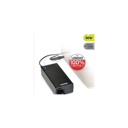 Alimentation secteur - LENOVO - PORT DESIGNS - 90W - Noir - 11 embouts universels - Câble 1.8 m