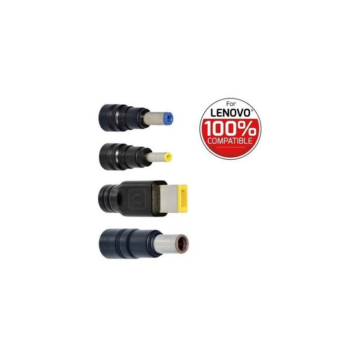 Alimentation secteur - LENOVO - PORT DESIGNS - 90W - Noir - 11 embouts universels - Câble 1.8 m Alimentation secteur - LENOVO - PORT DESIGNS - 90W - Noir - 11 embouts universels - Câble 1.8 m