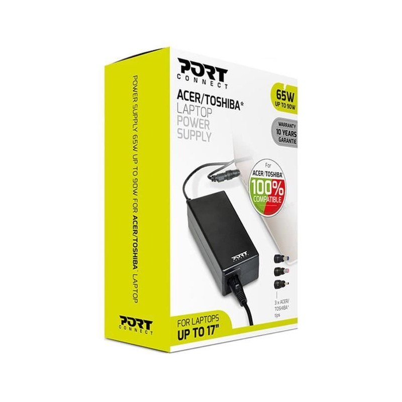 PORT - Adaptateur secteur - CA 100-240 V - 65 Watt - Europe