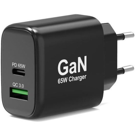 Chargeur mural GaN USB-C & USB-A - PORT DESIGNS - 902104EU - 65 W - No
