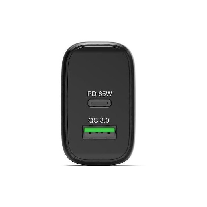 Chargeur mural GaN USB-C & USB-A - PORT DESIGNS - 902104EU - 65 W - Noir Chargeur mural GaN USB-C & USB-A - PORT DESIGNS - 902104EU - 65 W - Noir