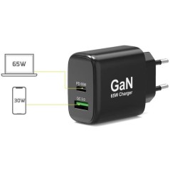 Chargeur mural GaN USB-C & USB-A - PORT DESIGNS - 902104EU - 65 W - No