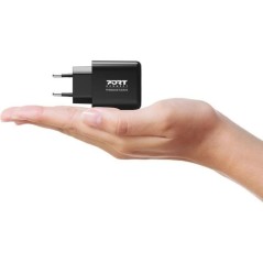 Chargeur mural GaN USB-C & USB-A - PORT DESIGNS - 902104EU - 65 W - No