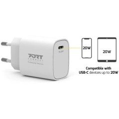 Chargeur secteur de poche USB-C - PORT DESIGNS - 900031EU - 20 W Power