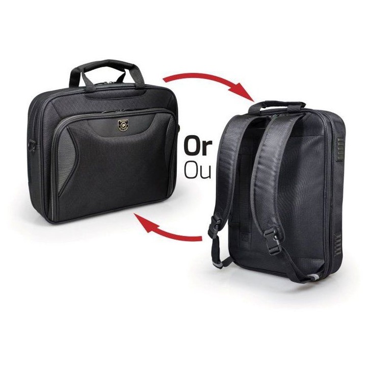 Sacoche - PORT Designs - MANHATTAN - Convertible sac a dos - 15.6 pouces - Noir Sacoche - PORT Designs - MANHATTAN - Convertible sac a dos - 15.6 pouces - Noir