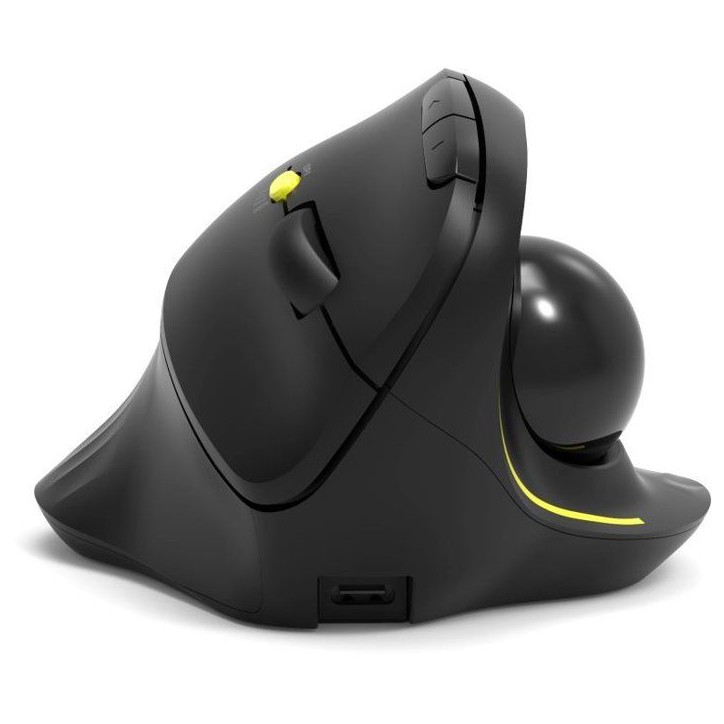Souris sans fil - PORT Designs - 900719 TRACKBALL ERGO - Bluetooth & 2.4 GHz - Rechargeable - Noir Souris sans fil - PORT Designs - 900719 TRACKBALL ERGO - Bluetooth & 2.4 GHz - Rechargeable - Noir
