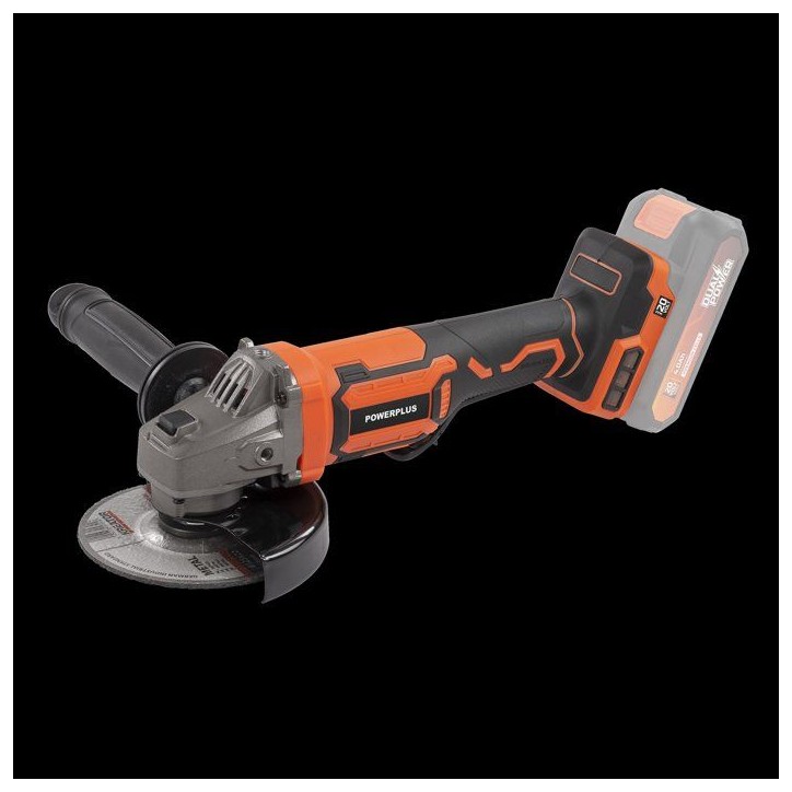 Meuleuse d'angle brushless sans fil - POWERPLUS - POWDP35160 - 20 V - Disque abrasif de Ø 125 mm Meuleuse d'angle brushless sans fil - POWERPLUS - POWDP35160 - 20 V - Disque abrasif de Ø 125 mm