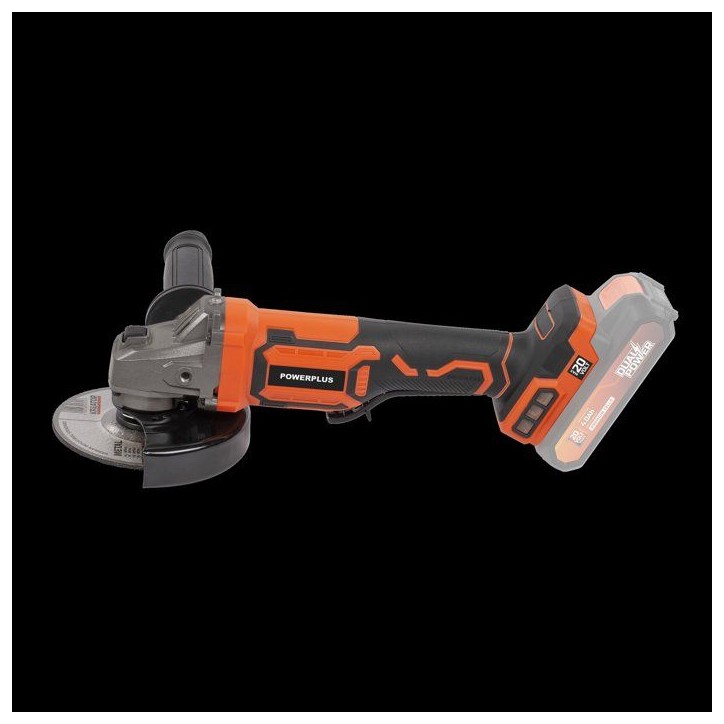 Meuleuse d'angle brushless sans fil - POWERPLUS - POWDP35160 - 20 V - Disque abrasif de Ø 125 mm Meuleuse d'angle brushless sans fil - POWERPLUS - POWDP35160 - 20 V - Disque abrasif de Ø 125 mm