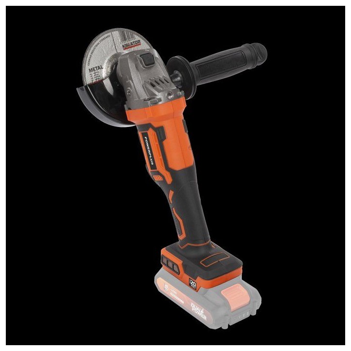 Meuleuse d'angle brushless sans fil - POWERPLUS - POWDP35160 - 20 V - Disque abrasif de Ø 125 mm Meuleuse d'angle brushless sans fil - POWERPLUS - POWDP35160 - 20 V - Disque abrasif de Ø 125 mm