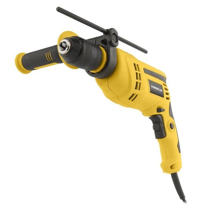Perceuse a percussion - POWERPLUS - 1050 W - 48 000 coups / min - Perce bois / acier / béton Perceuse a percussion - POWERPLUS - 1050 W - 48 000 coups / min - Perce bois / acier / béton