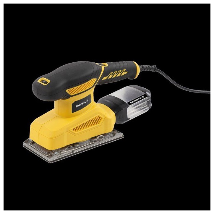 Ponceuse vibrante - POWERPLUS - POWX04010 - 260 W - 24 000 coups/min - Bac de récupération de poussiere