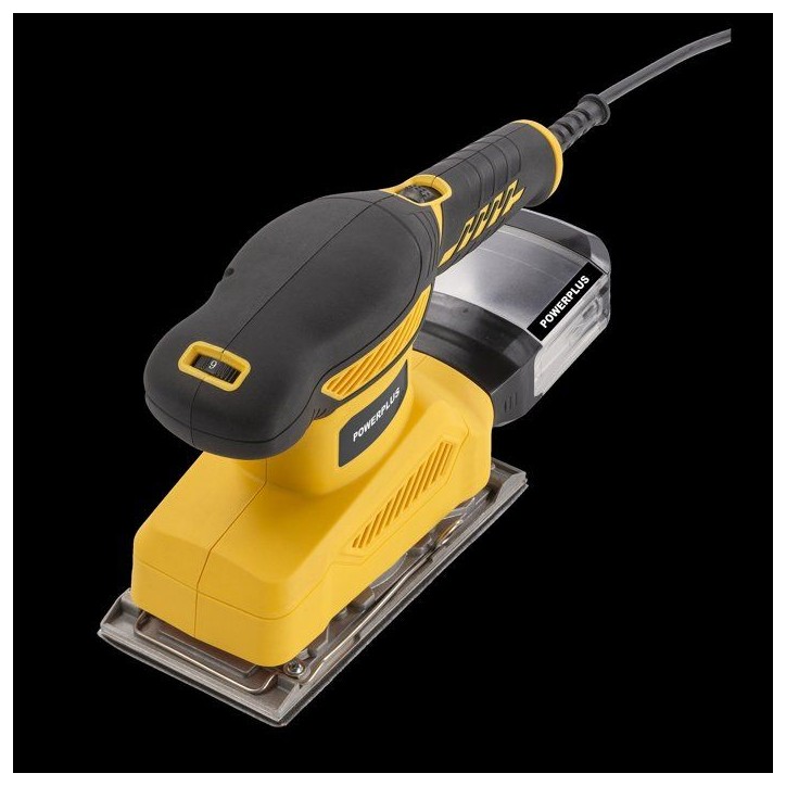 Ponceuse vibrante - POWERPLUS - POWX04010 - 260 W - 24 000 coups/min - Bac de récupération de poussiere