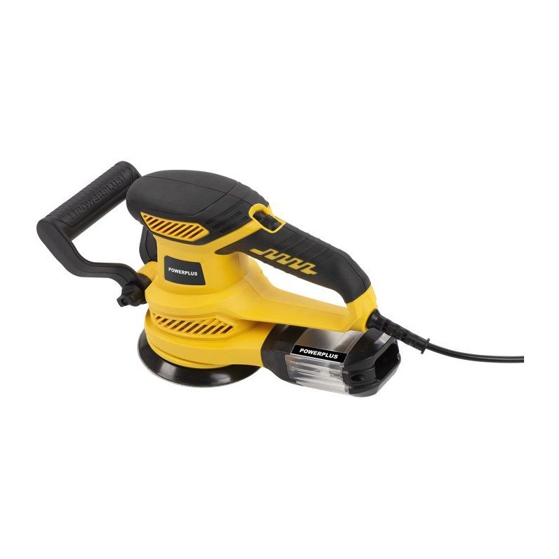 Ponceuse excentrique - POWERPLUS - 450W - Ø 125 mm - Bac de récupér