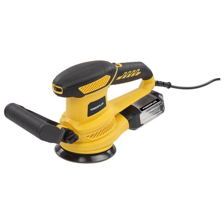 Ponceuse excentrique - POWERPLUS - 450W - Ø 125 mm - Bac de récupération de poussiere - Systeme auto-agrippant
