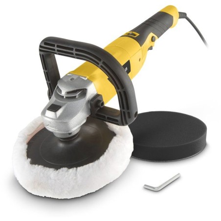 Polisseuse d'angle - POWERPLUS - 1200 W - Ø 180 mm - Inclus 3 types d