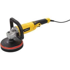 Polisseuse d'angle - POWERPLUS - 1200 W - Ø 180 mm - Inclus 3 types de pads différents - Poignée robuste en forme de U