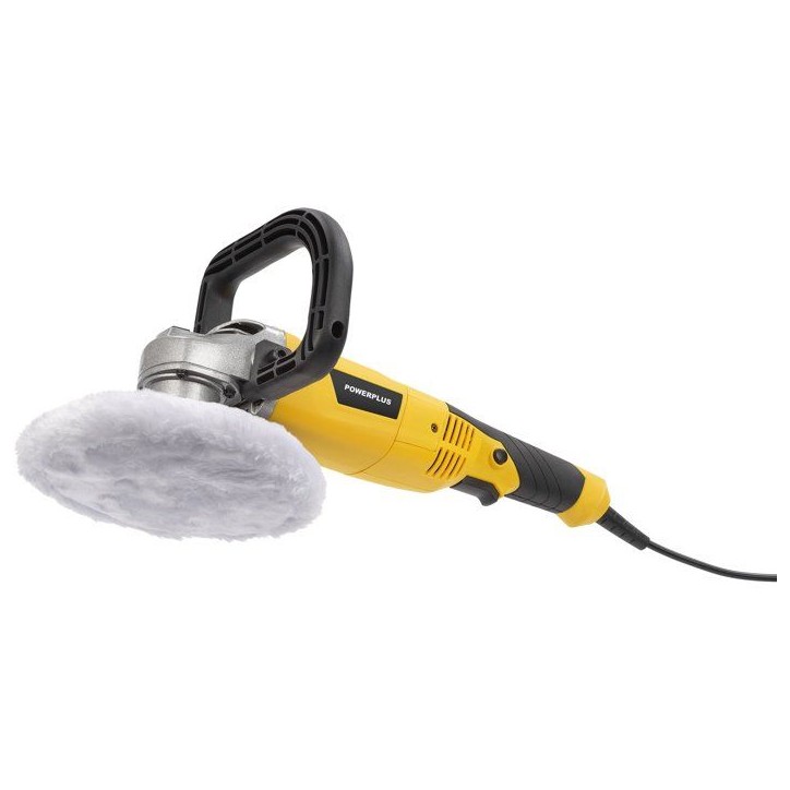 Polisseuse d'angle - POWERPLUS - 1200 W - Ø 180 mm - Inclus 3 types de pads différents - Poignée robuste en forme de U Polisseuse d'angle - POWERPLUS - 1200 W - Ø 180 mm - Inclus 3 types de pads différents - Poignée robuste en forme de U