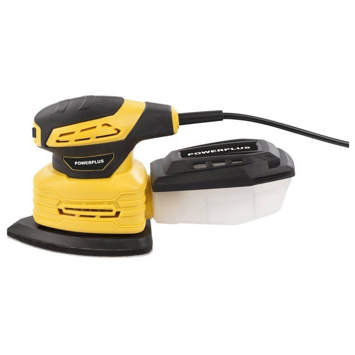 Ponceuse a main - POWERPLUS - POWDP50200 - 180 W - Pour gaucher et droitier - Livrée avec 5 feuilles de papier abrasif Ponceuse a main - POWERPLUS - POWDP50200 - 180 W - Pour gaucher et droitier - Livrée avec 5 feuilles de papier abrasif