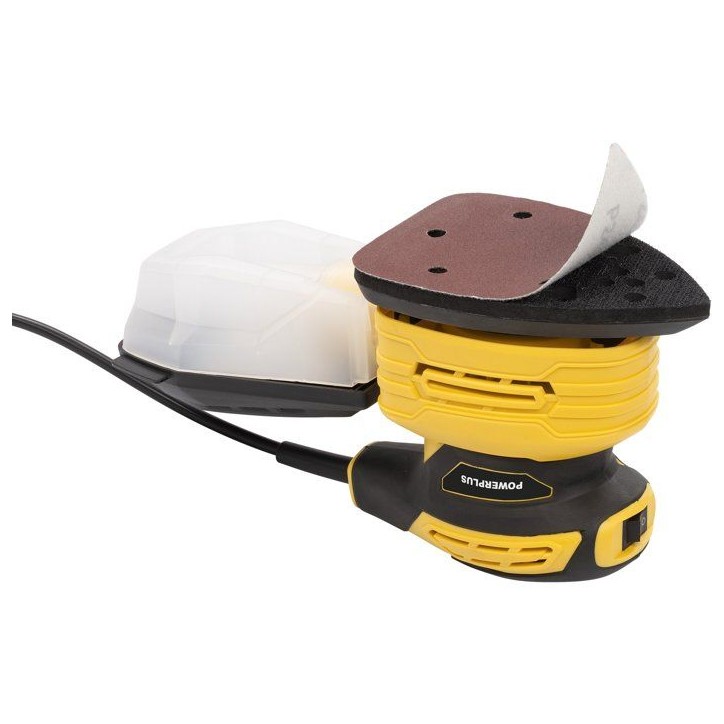 Ponceuse a main - POWERPLUS - POWDP50200 - 180 W - Pour gaucher et droitier - Livrée avec 5 feuilles de papier abrasif Ponceuse a main - POWERPLUS - POWDP50200 - 180 W - Pour gaucher et droitier - Livrée avec 5 feuilles de papier abrasif