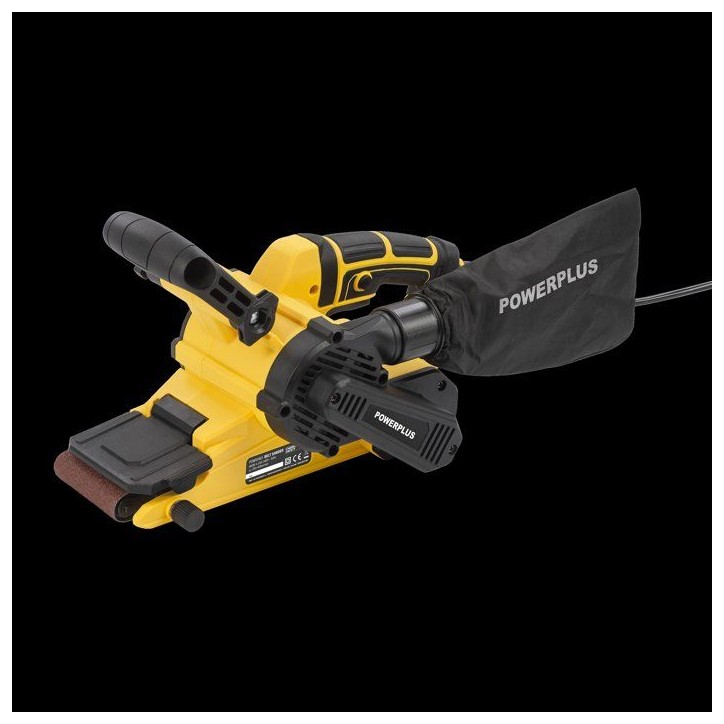 Ponceuse a bande - POWERPLUS - POWX0461 - 900 W - Large bande abrasive - Inclus : mallette de rangement et 3 accessoires Ponceuse a bande - POWERPLUS - POWX0461 - 900 W - Large bande abrasive - Inclus : mallette de rangement et 3 accessoires