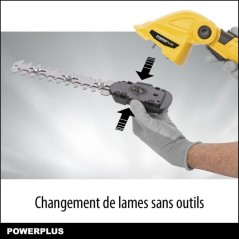 Cisaille a Gazon et Sculpte Haie sur Batterie POWXG2033 - Powerplus