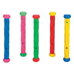 Jeux bâtons de Piscine - Intex - Lot de 5 couleurs - Souple - Mixte - A partir de 6 ans