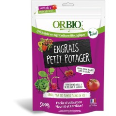 Engrais granulé potager - OR BIO - Petit Potager 500 g - Granulés nu