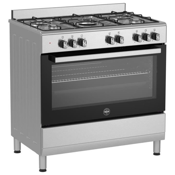 Cuisiniere a gaz - BERTAZZONI - SEL925MX - 5 foyers - 3,6 Kwh - 90 cm - Inox Cuisiniere a gaz - BERTAZZONI - SEL925MX - 5 foyers - 3,6 Kwh - 90 cm - Inox