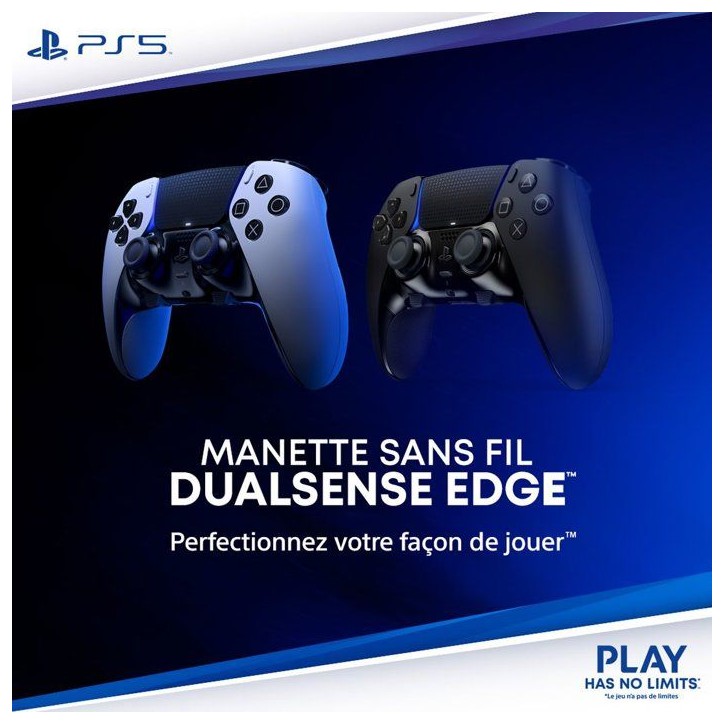 Manette sans fil DualSense Edge™ - Midnight Black I PS5 et PC Manette sans fil DualSense Edge™ - Midnight Black I PS5 et PC