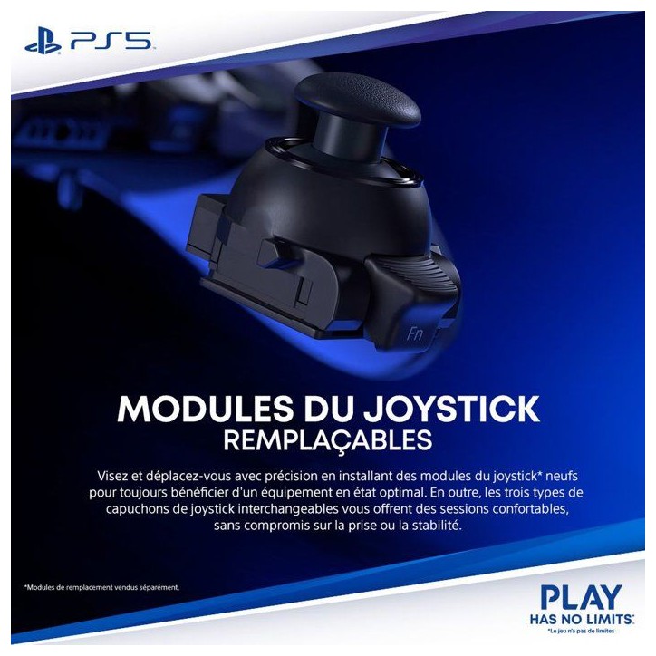 Manette sans fil DualSense Edge™ - Midnight Black I PS5 et PC Manette sans fil DualSense Edge™ - Midnight Black I PS5 et PC