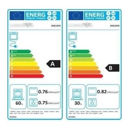 LA GERMANIA SM61DFN Cuisiniere 2 Fours Noire