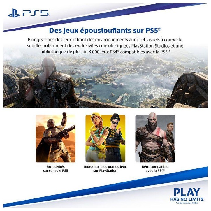 Console PlayStation 5 - Edition Standard (Modele Slim avec lecteur CD) Console PlayStation 5 - Edition Standard (Modele Slim avec lecteur CD)