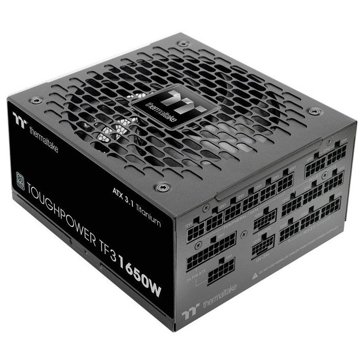 THERMALTAKE - Toughpower TF3 1650W - Alimentation PC - 80Plus Titanium - Modulaire - 1650 W - Noir THERMALTAKE - Toughpower TF3 1650W - Alimentation PC - 80Plus Titanium - Modulaire - 1650 W - Noir