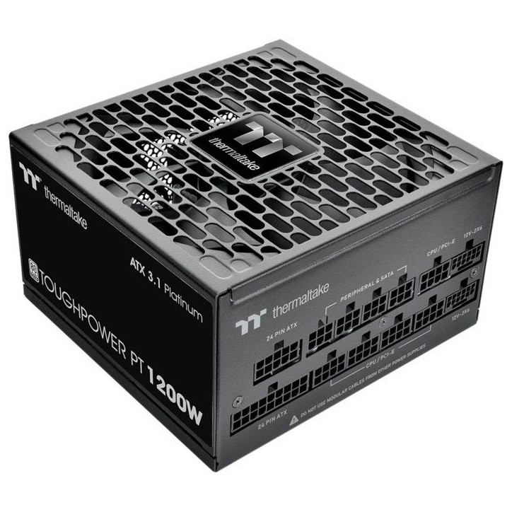 THERMALTAKE Toughpower PT - Alimentation PC modulaire - 1200 W - 80Plus Platinum THERMALTAKE Toughpower PT - Alimentation PC modulaire - 1200 W - 80Plus Platinum