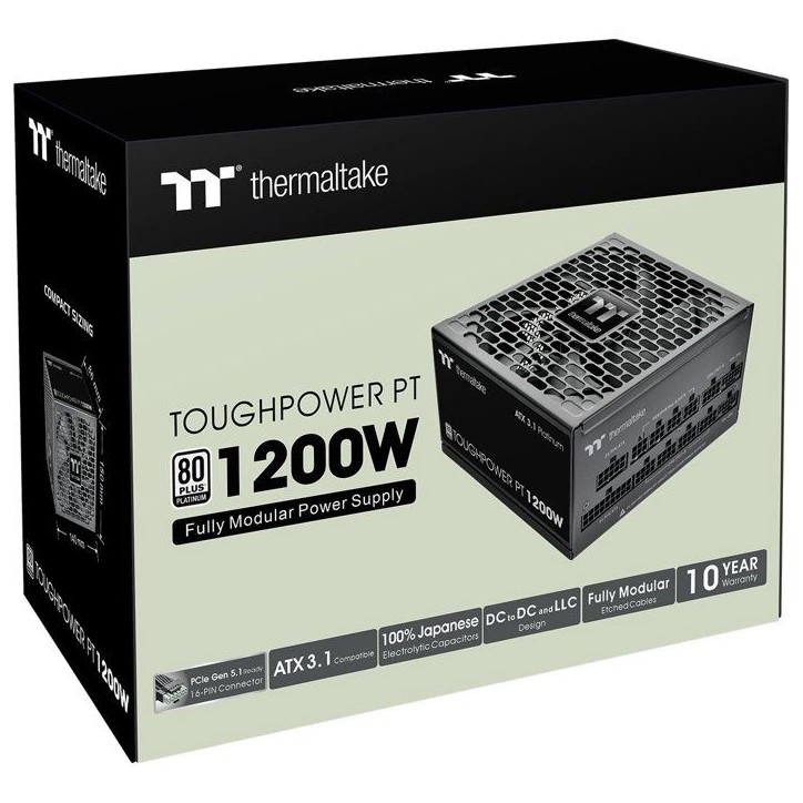 THERMALTAKE Toughpower PT - Alimentation PC modulaire - 1200 W - 80Plus Platinum THERMALTAKE Toughpower PT - Alimentation PC modulaire - 1200 W - 80Plus Platinum