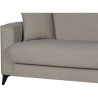 Canapé convertible 3 places - BERGAMO - Tissu beige - 2 coussins - co