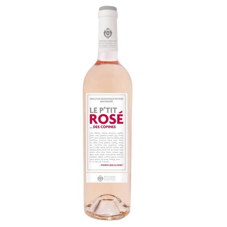 Le P'tit Rosé des Copines - Méditerranée - Vin rosé