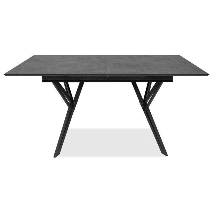 Table a Manger Extensible PULA - Ardoise & Noir - Rectangulaire - 10 personnes - 160-200 x 76 x 90 cm Table a Manger Extensible PULA - Ardoise & Noir - Rectangulaire - 10 personnes - 160-200 x 76 x 90 cm