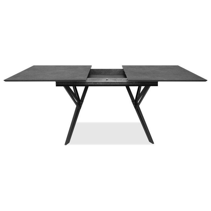 Table a Manger Extensible PULA - Ardoise & Noir - Rectangulaire - 10 personnes - 160-200 x 76 x 90 cm Table a Manger Extensible PULA - Ardoise & Noir - Rectangulaire - 10 personnes - 160-200 x 76 x 90 cm