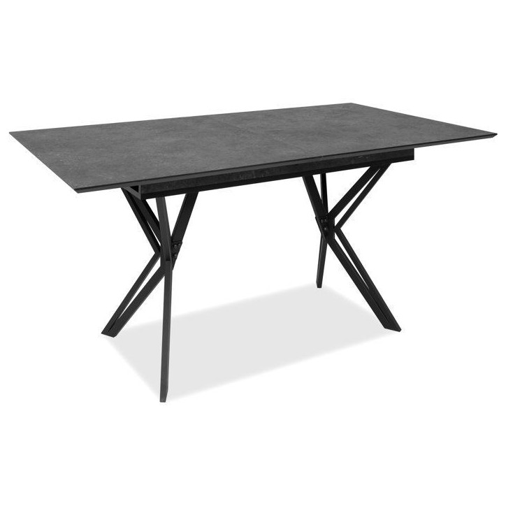Table a Manger Extensible PULA - Ardoise & Noir - Rectangulaire - 10 personnes - 160-200 x 76 x 90 cm Table a Manger Extensible PULA - Ardoise & Noir - Rectangulaire - 10 personnes - 160-200 x 76 x 90 cm