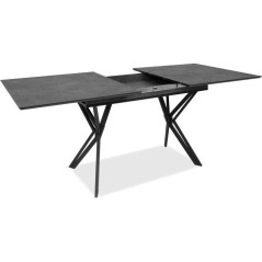 Table a Manger Extensible PULA - Ardoise & Noir - Rectangulaire - 10 p