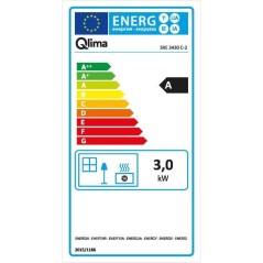 QLIMA SRE3430C2 Poele a pétrole électronique 3 kW pour volume 120m3/48m2, Systeme anti-odeur, Régulation température