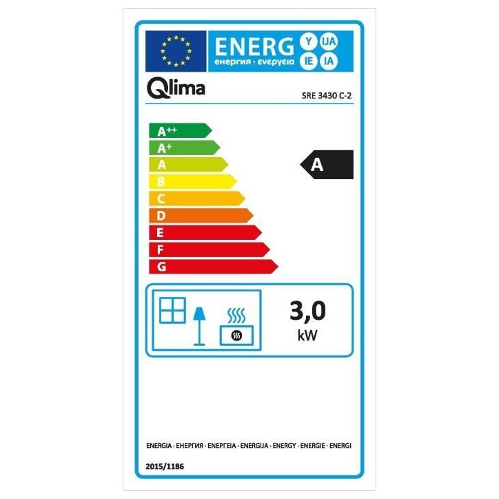 QLIMA SRE3430C2 Poele a pétrole électronique 3 kW pour volume 120m3/48m2, Systeme anti-odeur, Régulation température QLIMA SRE3430C2 Poele a pétrole électronique 3 kW pour volume 120m3/48m2, Systeme anti-odeur, Régulation température