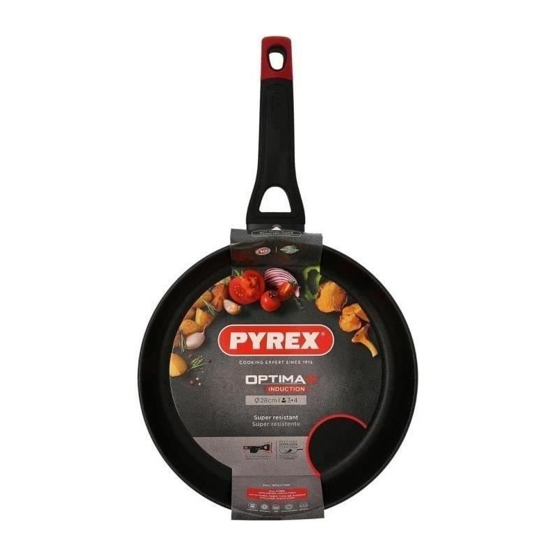 Poele - PYREX - 1455019 - En aluminium forgé - Antiadhésif - 28 cm -