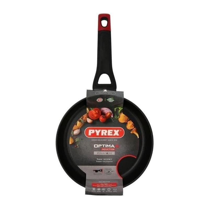 Poele - PYREX - 1455017 - En aluminium forgé - Antiadhésif - 24 cm -