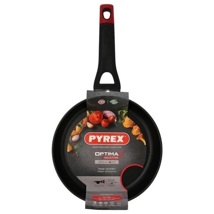 Poele - PYREX - 1455017 - En aluminium forgé - Antiadhésif - 24 cm - Sans PFAS Poele - PYREX - 1455017 - En aluminium forgé - Antiadhésif - 24 cm - Sans PFAS