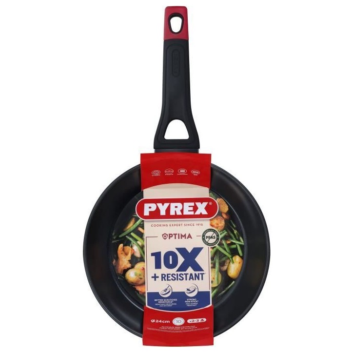 Poele profonde - PYREX - 1455026 - En aluminium forgé - Antiadhésif - 26 cm - Sans PFAS Poele profonde - PYREX - 1455026 - En aluminium forgé - Antiadhésif - 26 cm - Sans PFAS