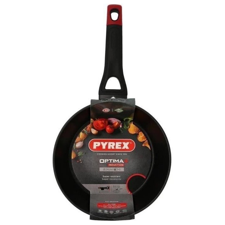 Poele profonde - PYREX - 1455025 - En aluminium forgé - Antiadhésif - 24 cm - Sans PFAS Poele profonde - PYREX - 1455025 - En aluminium forgé - Antiadhésif - 24 cm - Sans PFAS