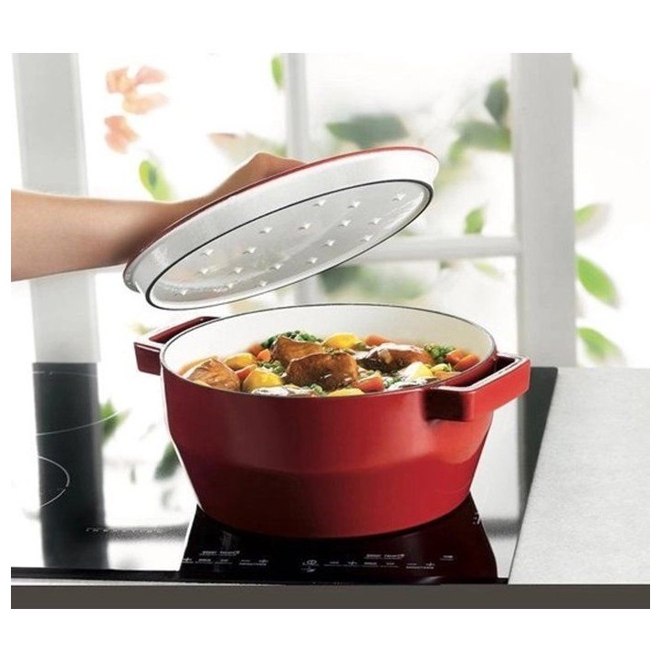 Cocotte ronde - PYREX - Slow Cook - 24 cm - Rouge Cocotte ronde - PYREX - Slow Cook - 24 cm - Rouge